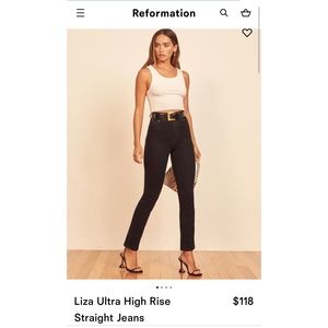 Reformation Jean Size 26 Black